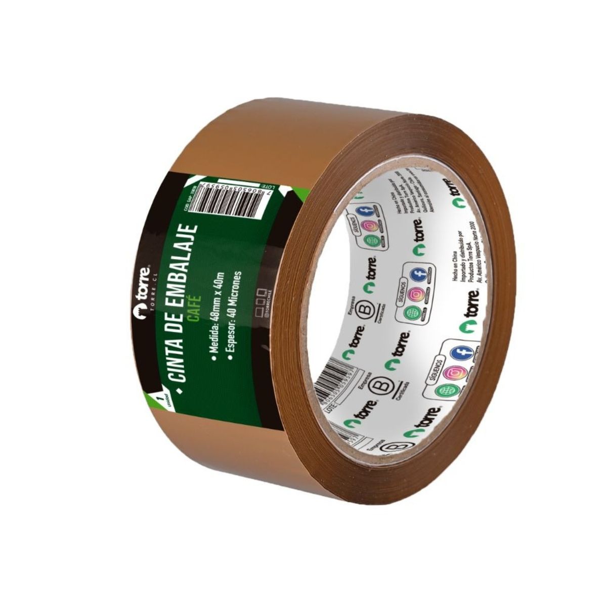 TORRE - PACK X 4 CINTA DE EMBALAJE CAFÉ 48MM x 40M – TORRE