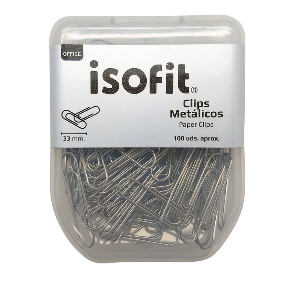ISOFIT - PACK X 4 CLIPS DSG METÁLICOS 100 UND – ISOFIT