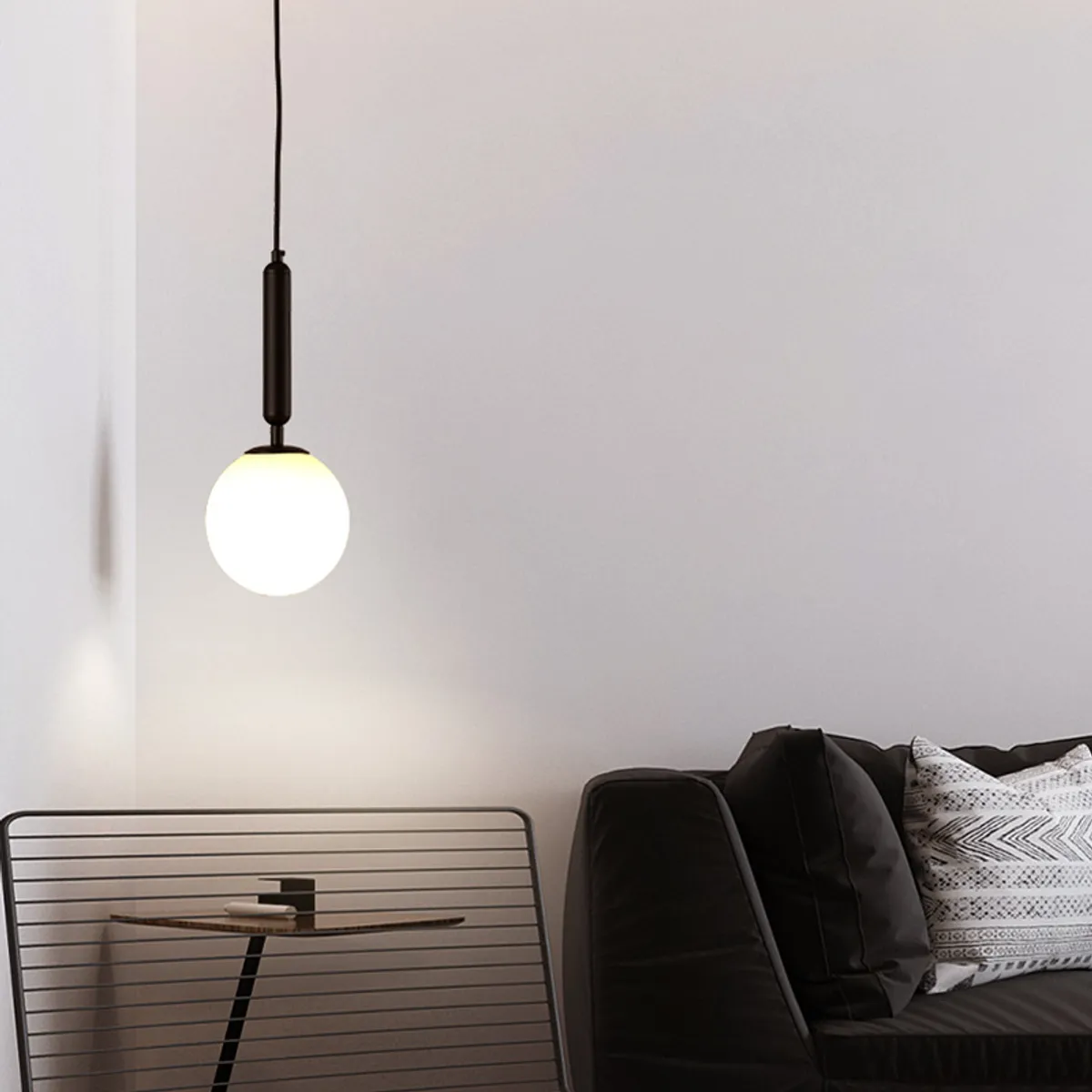 UMEXUS - Lámpara de Techo esférica dorada estilo nórdico