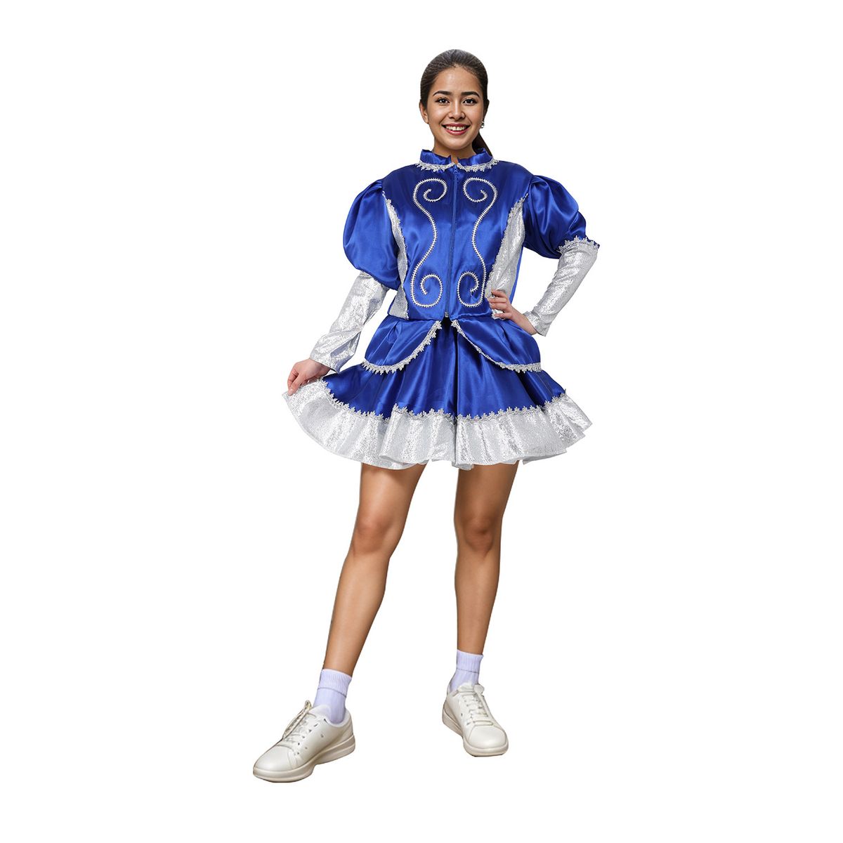 GENERICO - Traje Típico Caporal Mujer Azul Talla L