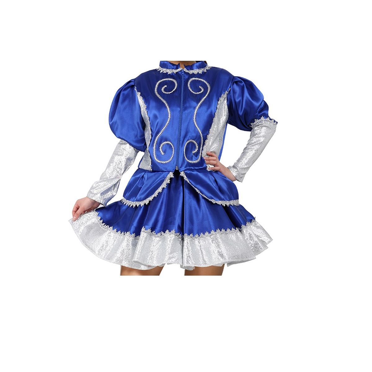 GENERICO - Traje Típico Caporal Mujer Azul Talla L