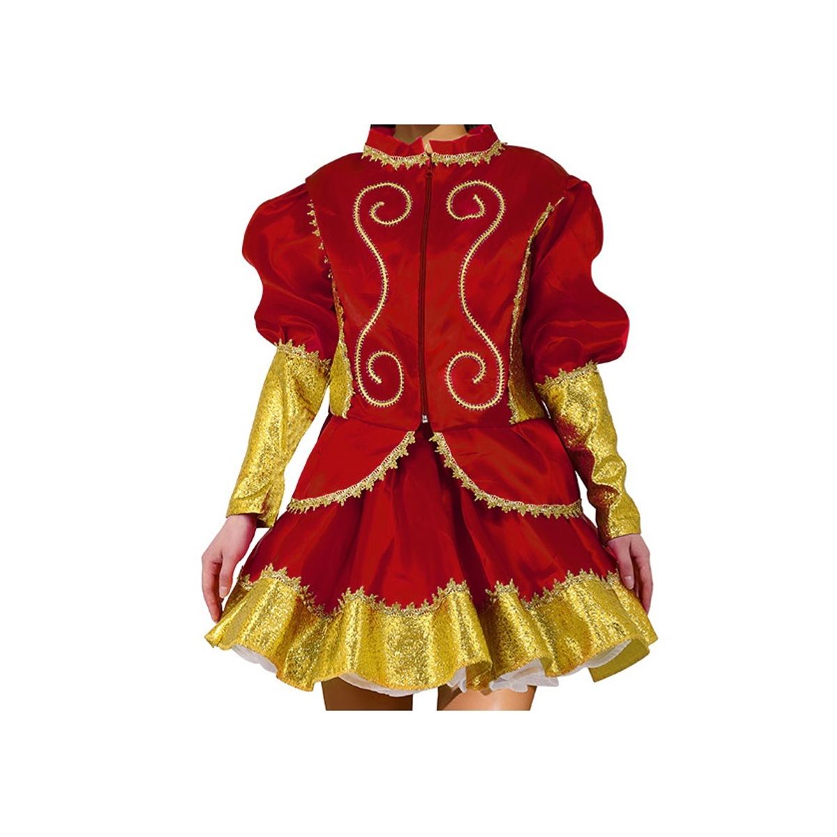 GENERICO - Traje Típico Caporal Mujer Rojo Talla M