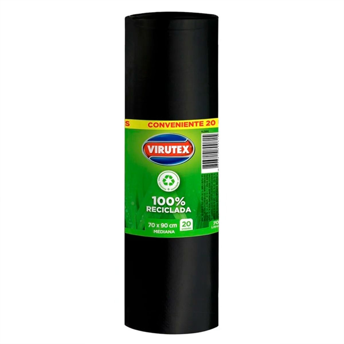 VIRUTEX - PACK X 4 BOLSA DE BASURA BIO ROLLO 70×90 CENTIMETROS  VIRUTEX