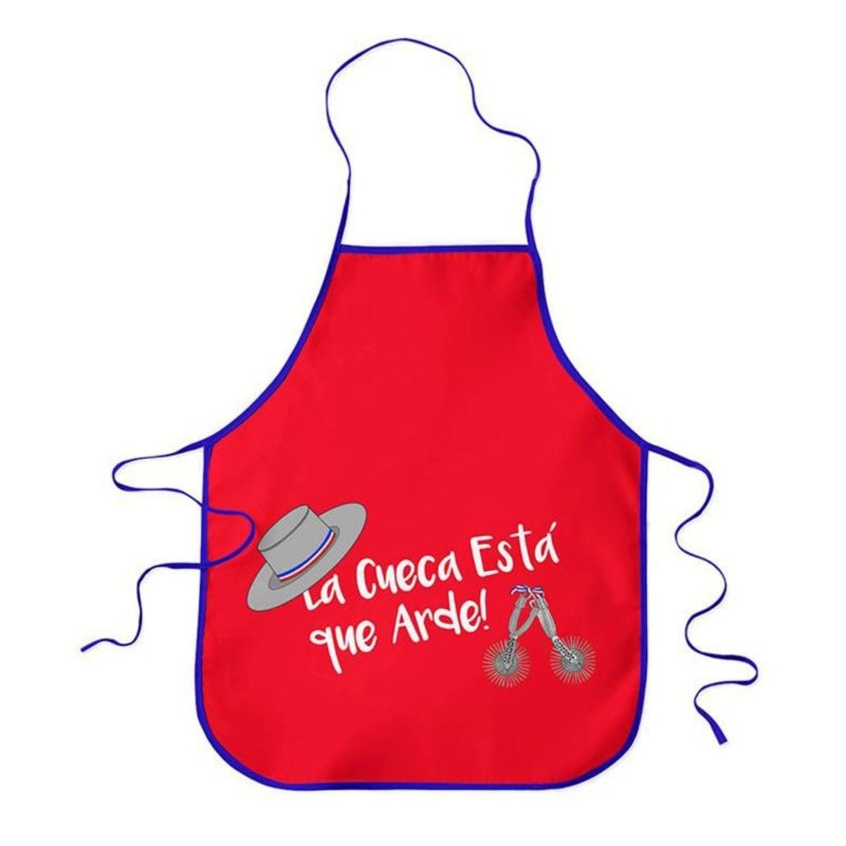 PALERMO - PACK X 4 DELANTAL COCINA  CUECA ROJO -PALERMO