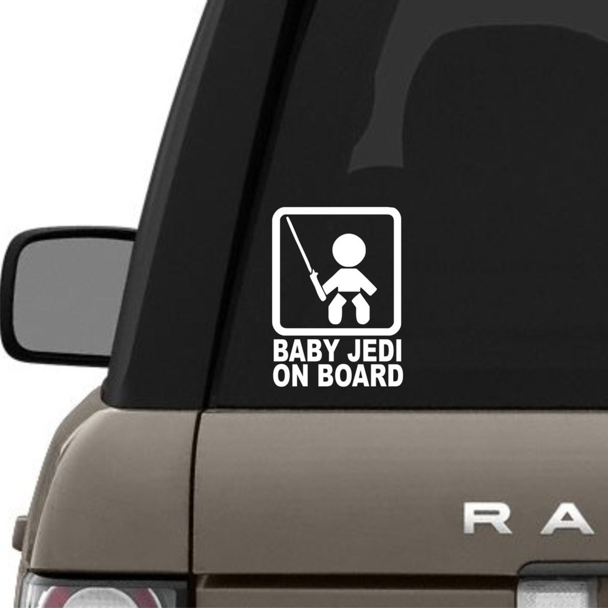 GENERICO - Sticker Baby Jedi On Board A Bordo Auto Camioneta