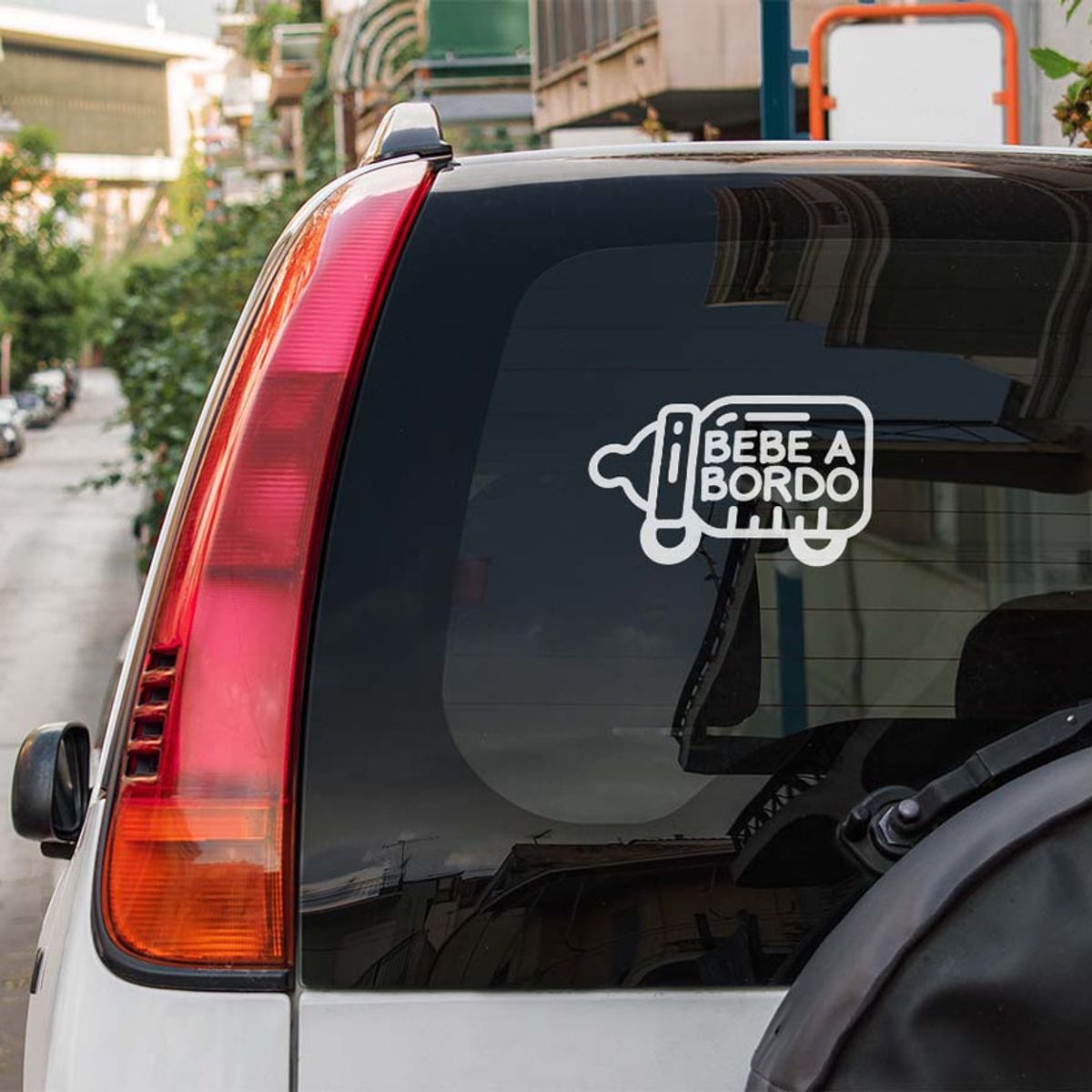 GENERICO - Sticker Bebé A Bordo Mamadera Con Ruedas Auto Camioneta