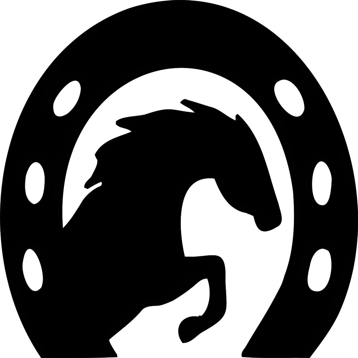 GENERICO - Sticker Caballo Herradura Horse Equitación Auto Camioneta