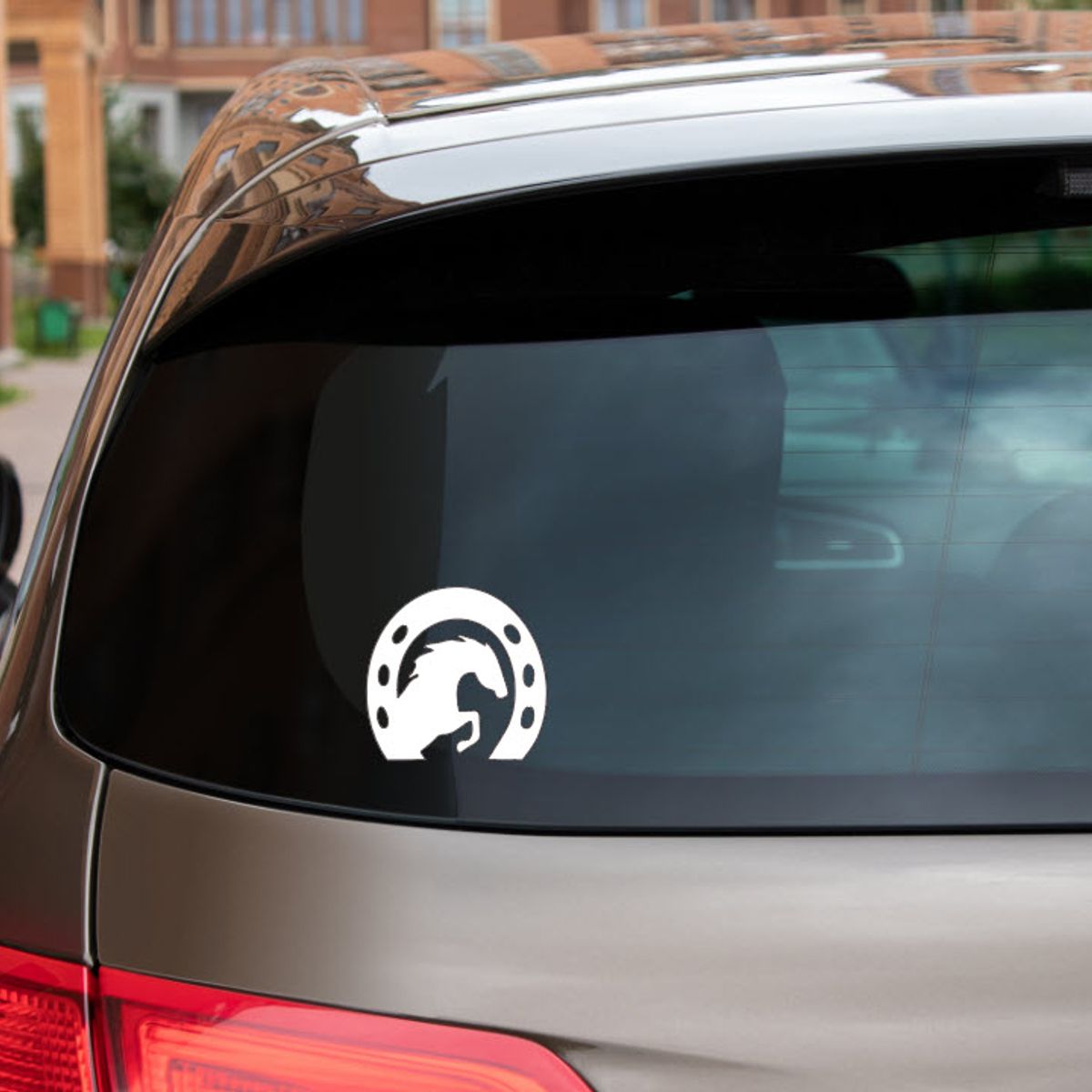 GENERICO - Sticker Caballo Herradura Horse Equitación Auto Camioneta