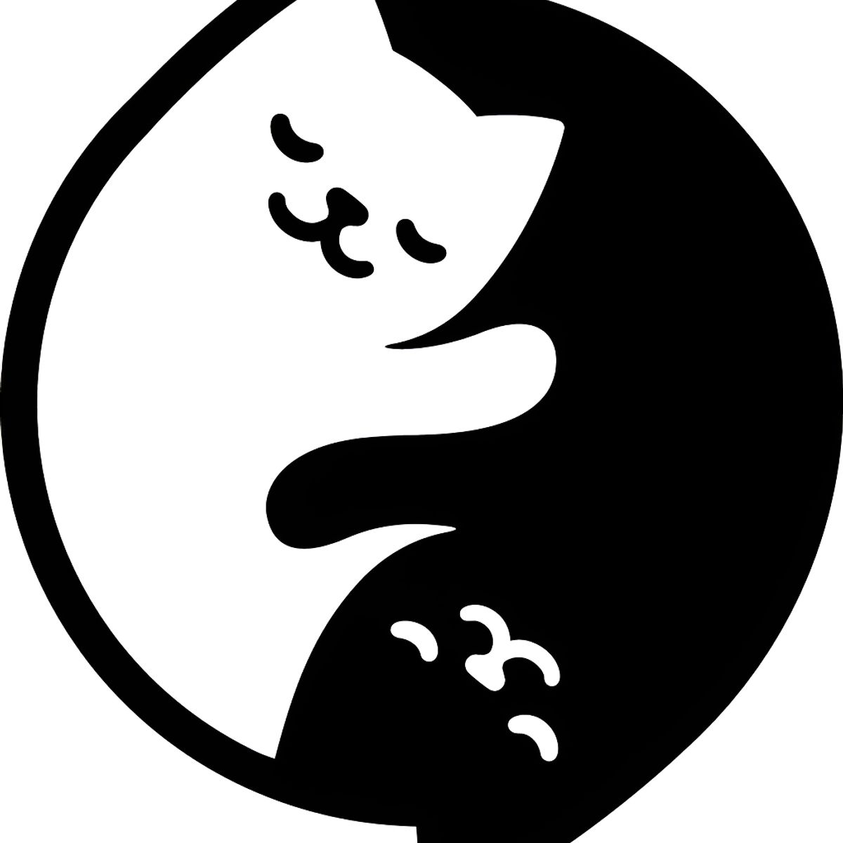 GENERICO - Sticker Yin Yang Gatos Gatitos Kitten Cats Auto Camioneta