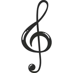 GENERICO - Sticker Llave De Sol Clave Pentagrama Música Auto Camioneta