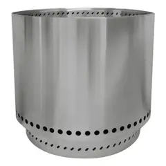 KUANGYE - Brasero Sin Humo Brann Acero Inoxidable + Accs 50cm