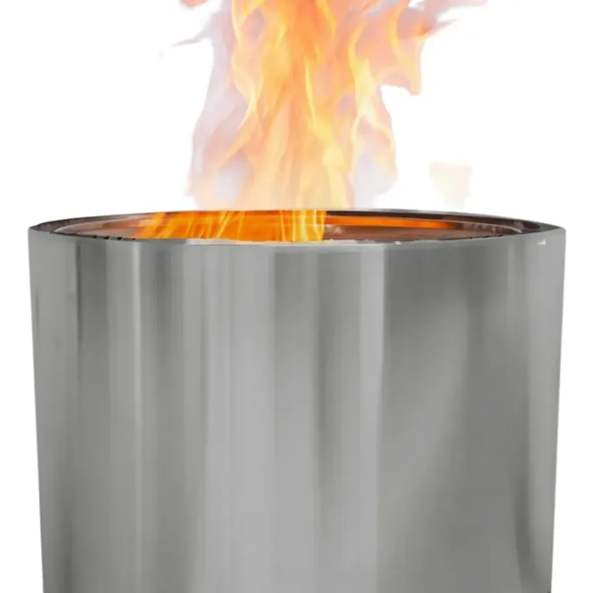 KUANGYE - Brasero Sin Humo Brann Acero Inoxidable + Accs 50cm