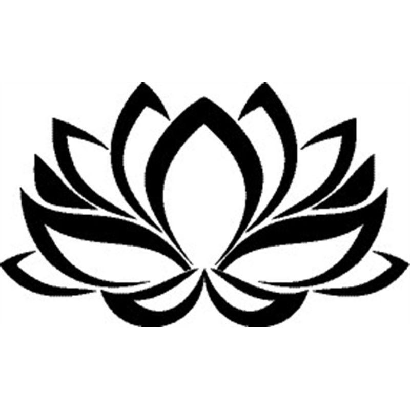 GENERICO - Sticker Flor De Loto Hibiscus Auto Camioneta Parabrisa