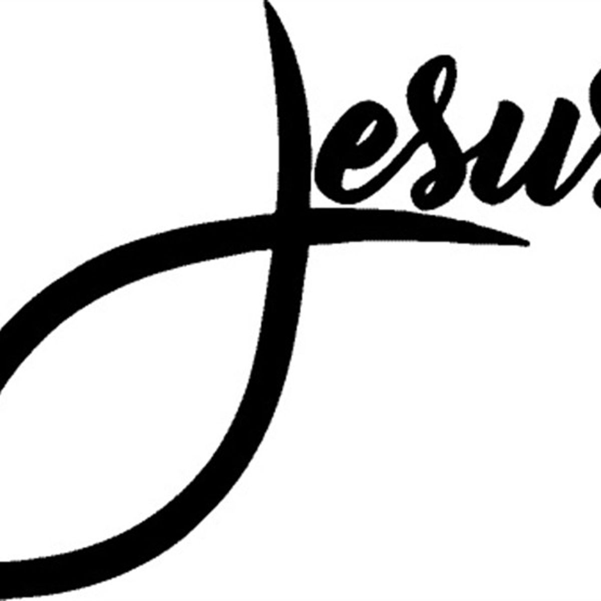 GENERICO - Sticker Jesús Ictus Religión Sigma Lunada Auto Camioneta