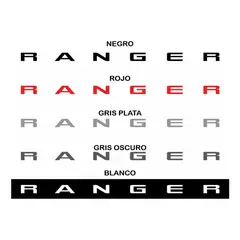 GENERICO - Sticker Ford Ranger Xlt Limited 4WD Portalón