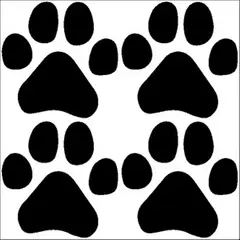 GENERICO - Sticker Patitas Patas Paw Dog Perro Mascota 4x