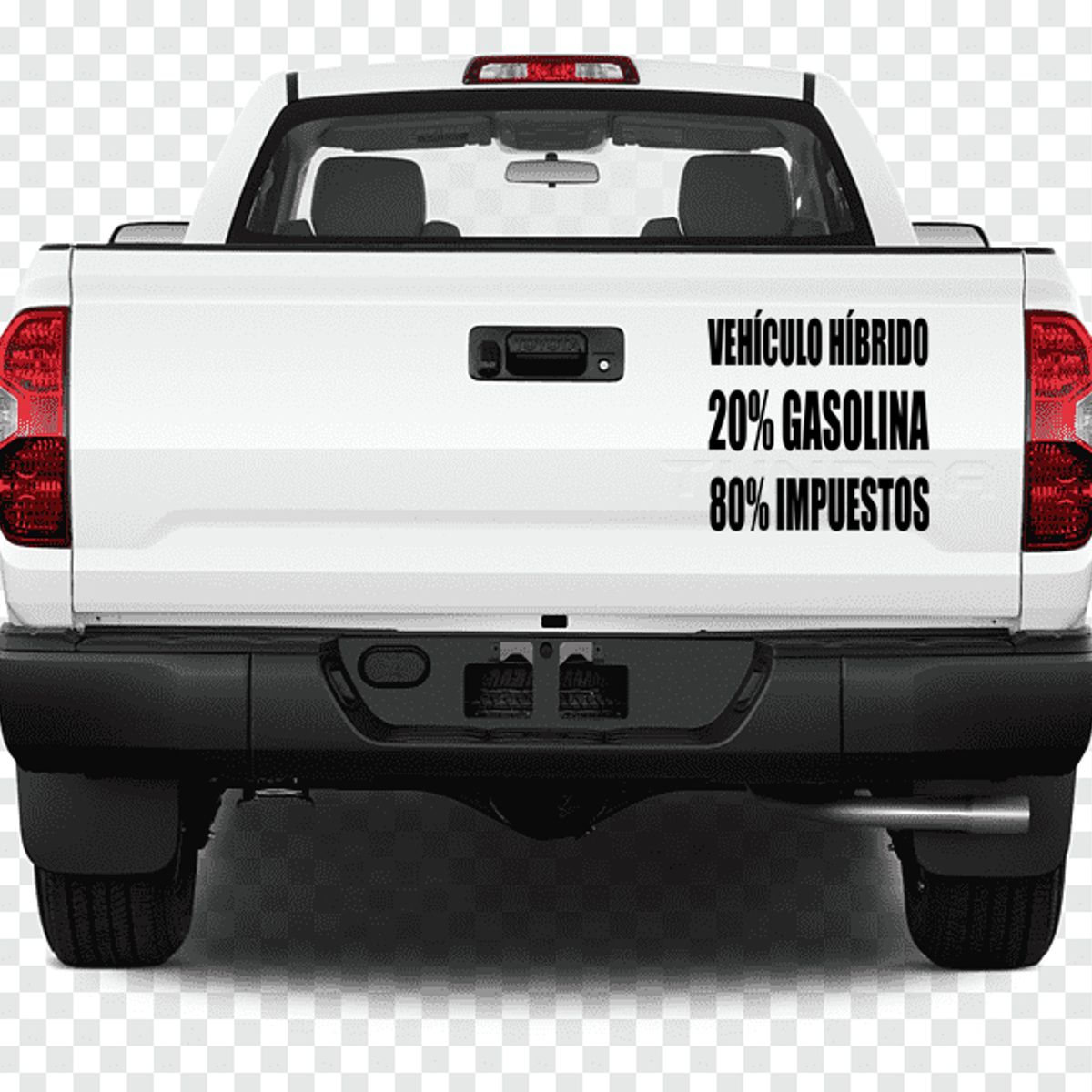 GENERICO - Sticker Vehículo 100% Híbrido Gasolina + Impuestos