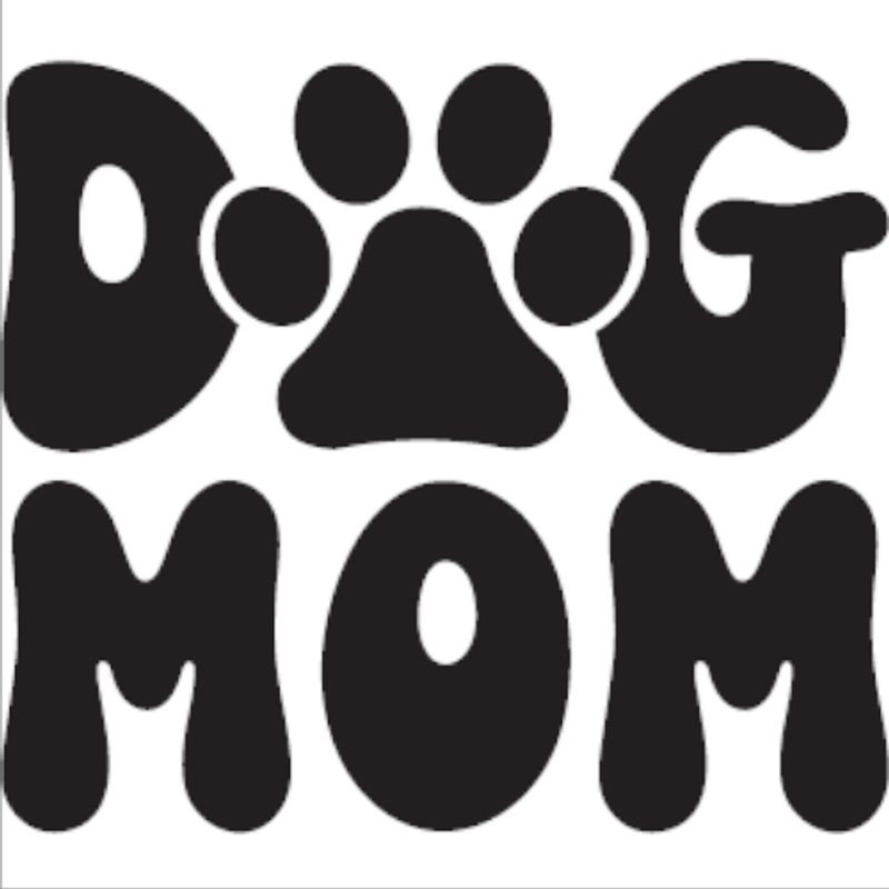 GENERICO - Sticker Dog Mom Mamá Perruna Dog Lover Auto Camioneta