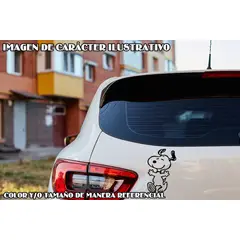 GENERICO - Sticker Snoopy Happy Johnnie Jones Fútbol Auto Camioneta