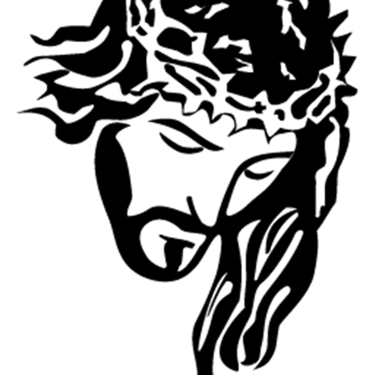 GENERICO - Sticker Jesús Corona De Espinas Jesucristo Salvación Auto