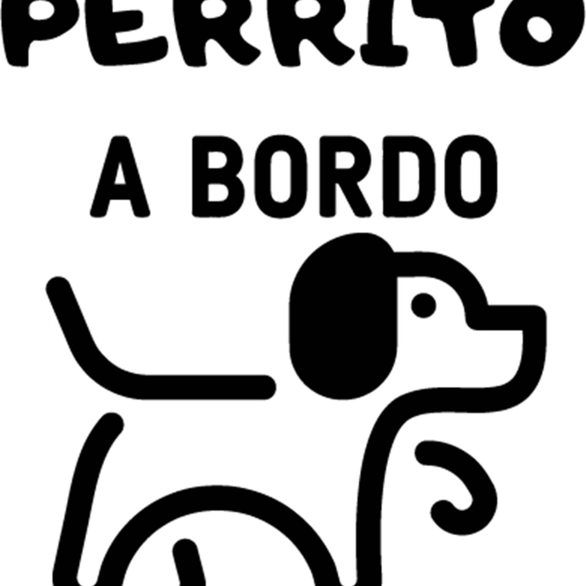 GENERICO - Sticker Perrito Mascota Cachorro A Bordo Auto Camioneta Suv