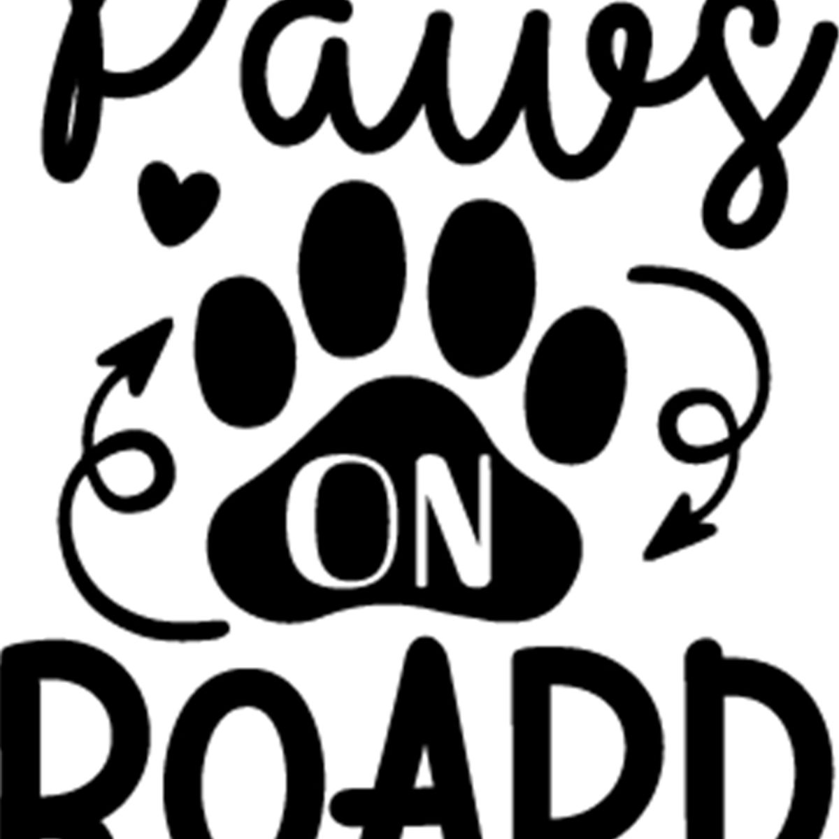 GENERICO - Sticker Paws On Board Mascota A Bordo Auto Camioneta Suv
