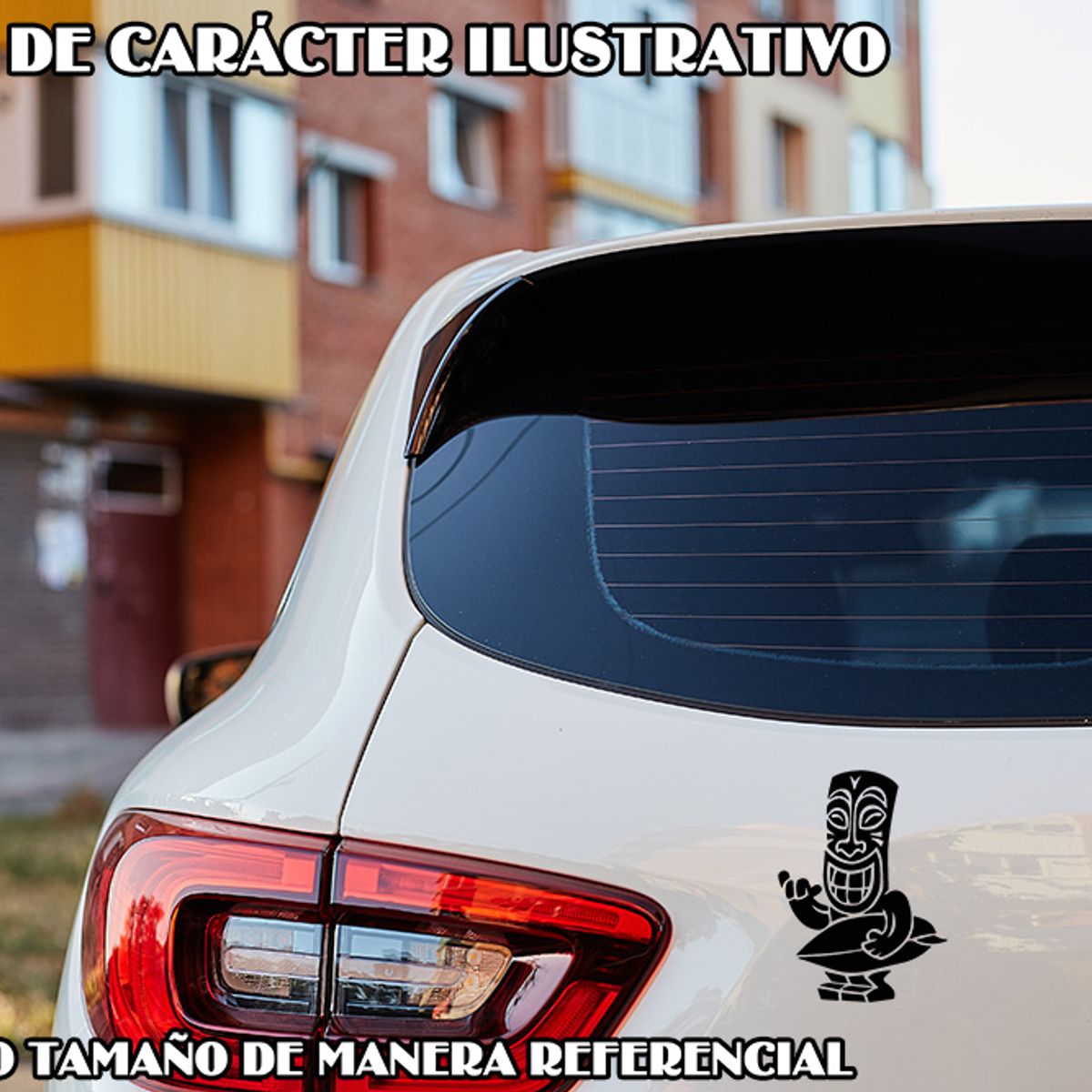 GENERICO - Sticker Tiki Surfboards Lifestyle Beach Hawaii Auto Suv