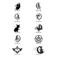 GENERICO - Sticker Sailor Moon Pretty Soldier Romance Anime Auto