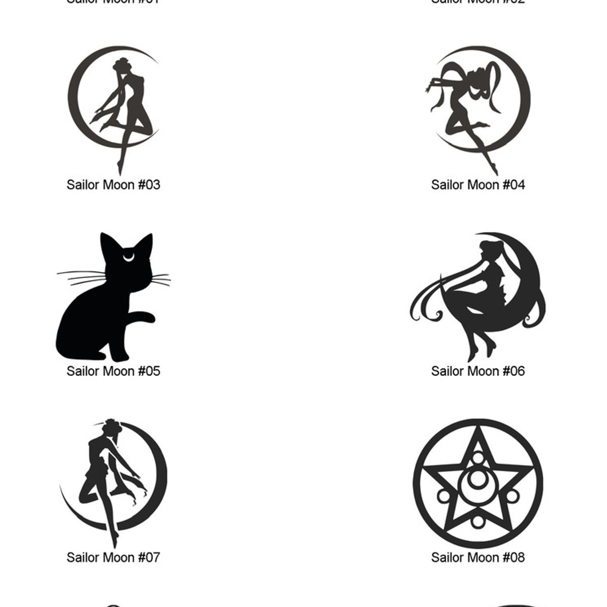 GENERICO - Sticker Sailor Moon Pretty Soldier Romance Anime Auto