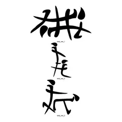 GENERICO - Sticker Funny Kanji Symbol Sex Orgy Adult Auto Camioneta Suv