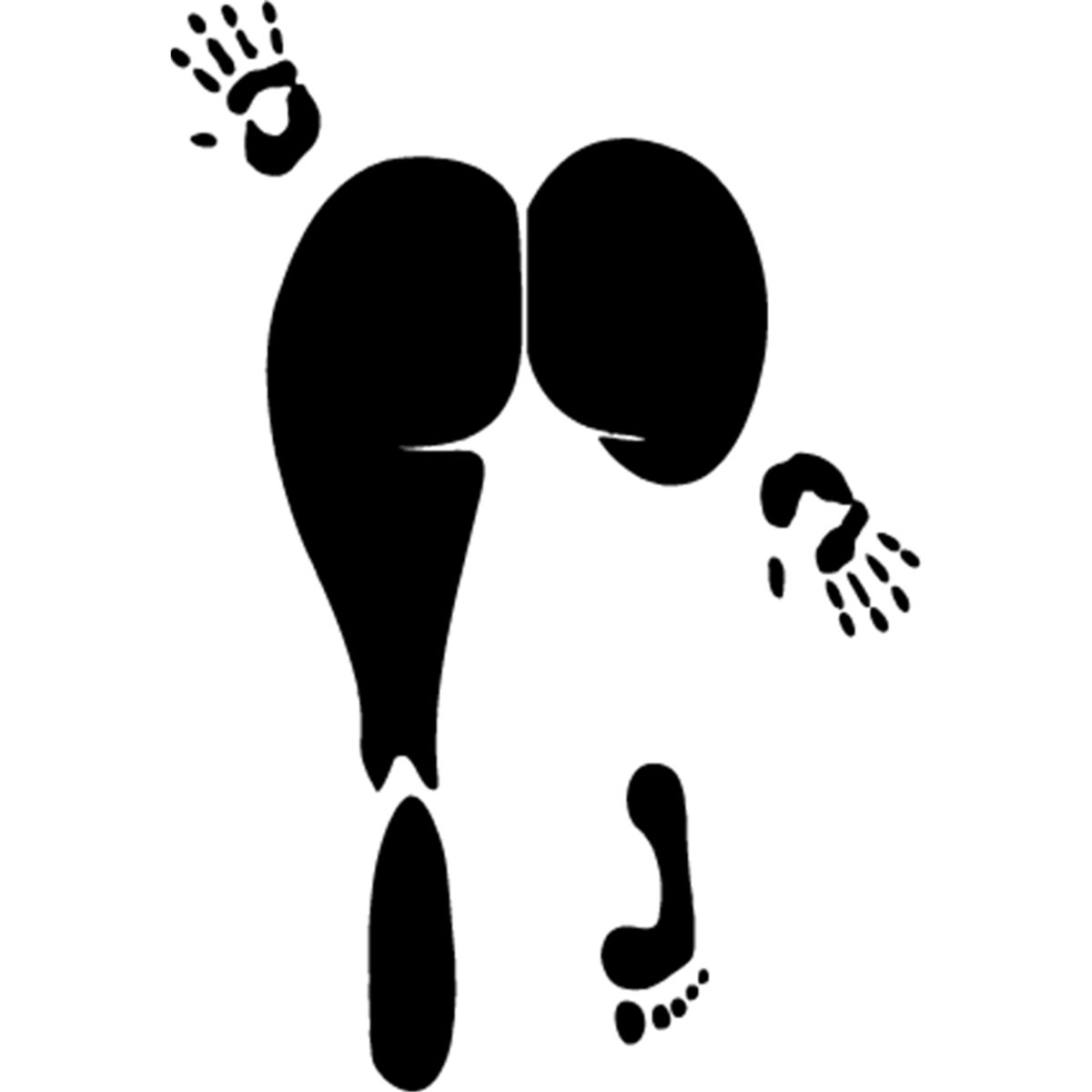 GENERICO - Sticker Booty Butt Body Print Buttocks Auto Camioneta Suv