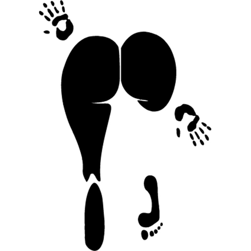 GENERICO - Sticker Booty Butt Body Print Buttocks Auto Camioneta Suv
