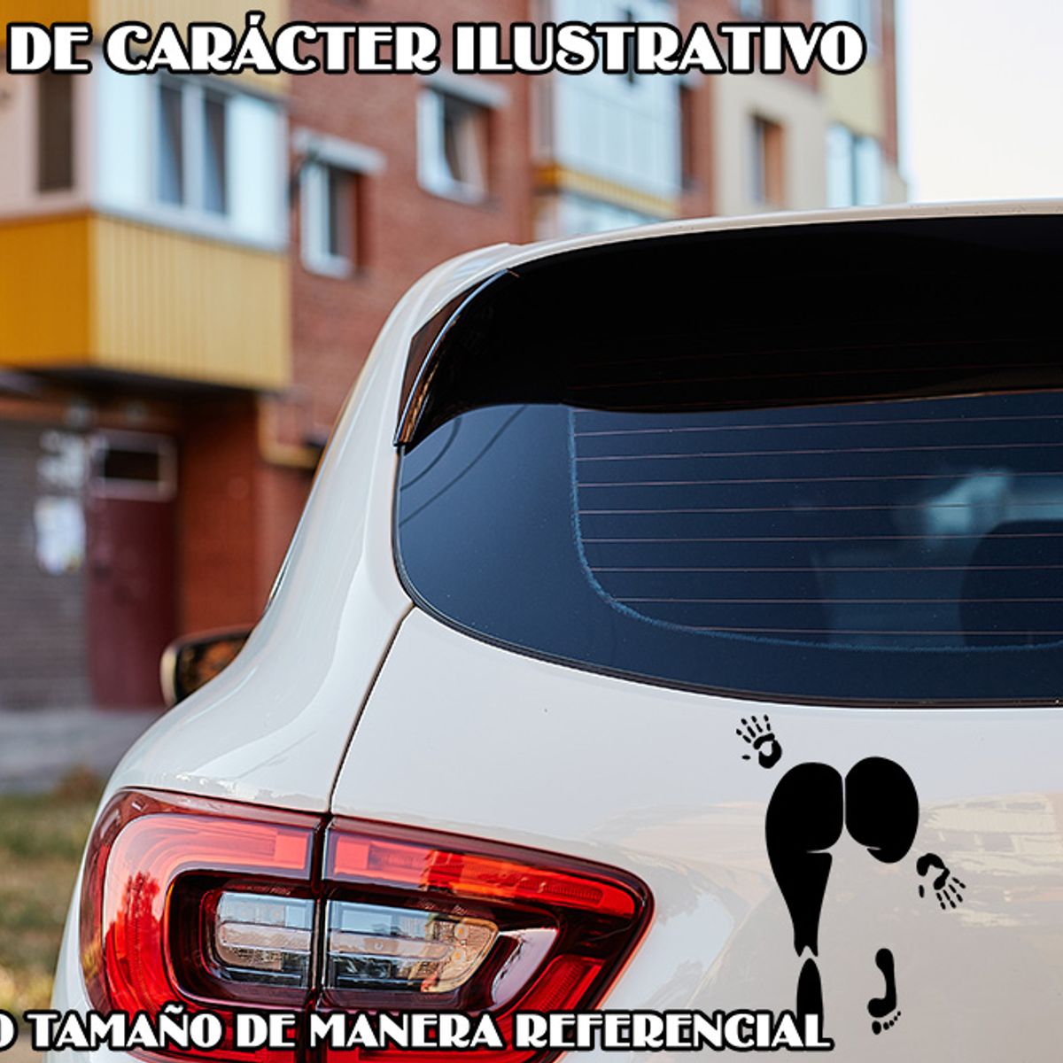 GENERICO - Sticker Booty Butt Body Print Buttocks Auto Camioneta Suv