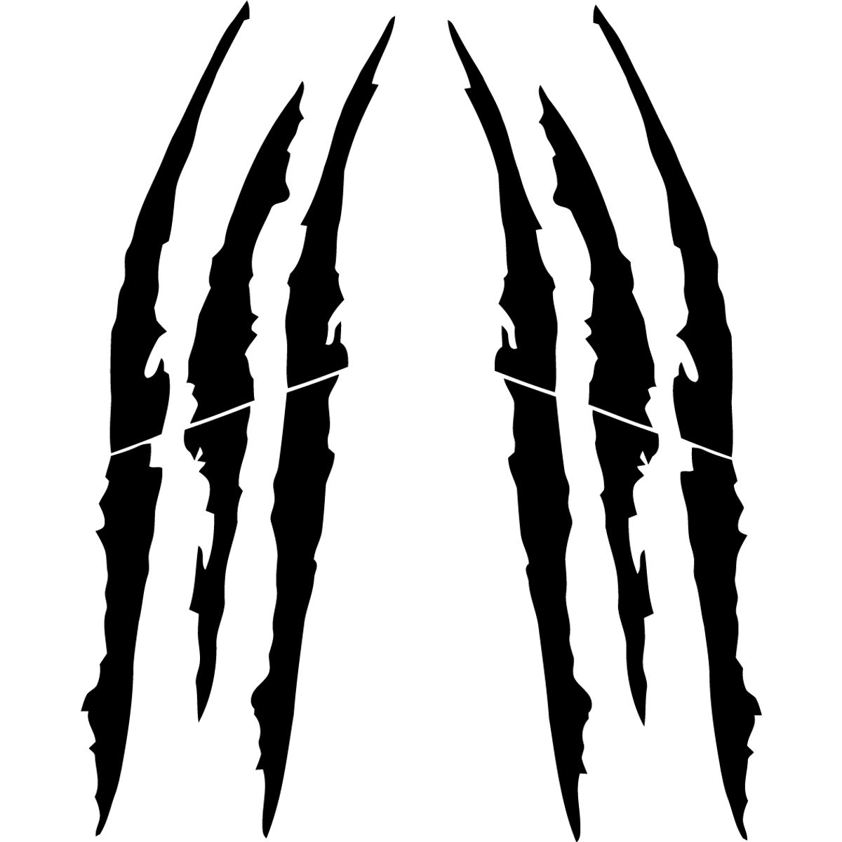 GENERICO - Sticker Garra Monster Tribal Auto Camioneta Suv