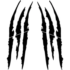 GENERICO - Sticker Garra Monster Tribal Auto Camioneta Suv
