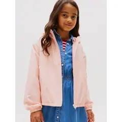 TOMMY HILFIGER - Cortavientos Gorro Y Logo Rosado