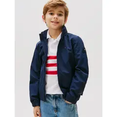 TOMMY HILFIGER - Chaqueta Con Gorro Y Parche Del Logo Azul