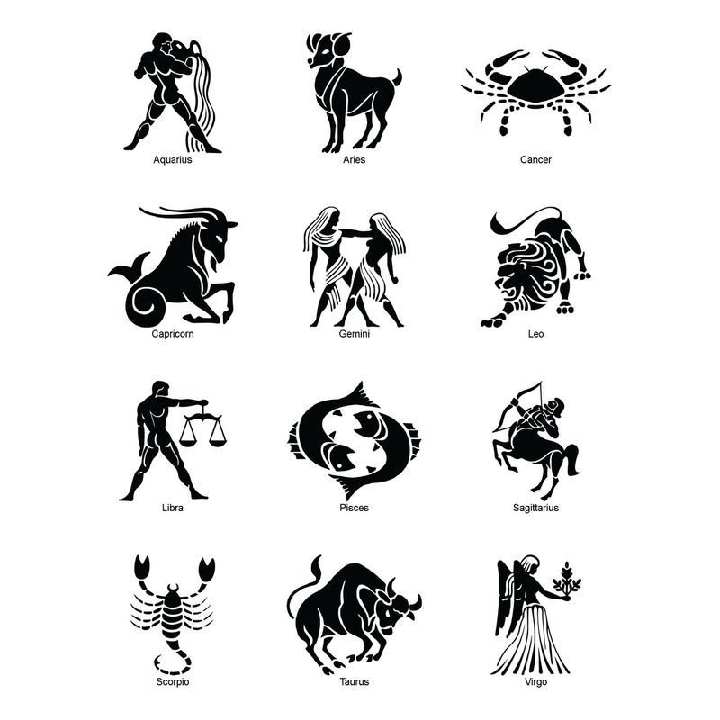 GENERICO - Sticker Signo Zodiacal Constelación Estrella Auto Camioneta