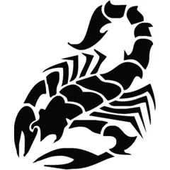 GENERICO - Sticker Scorpio Escorpión Tribal Zodiaco Auto Camioneta
