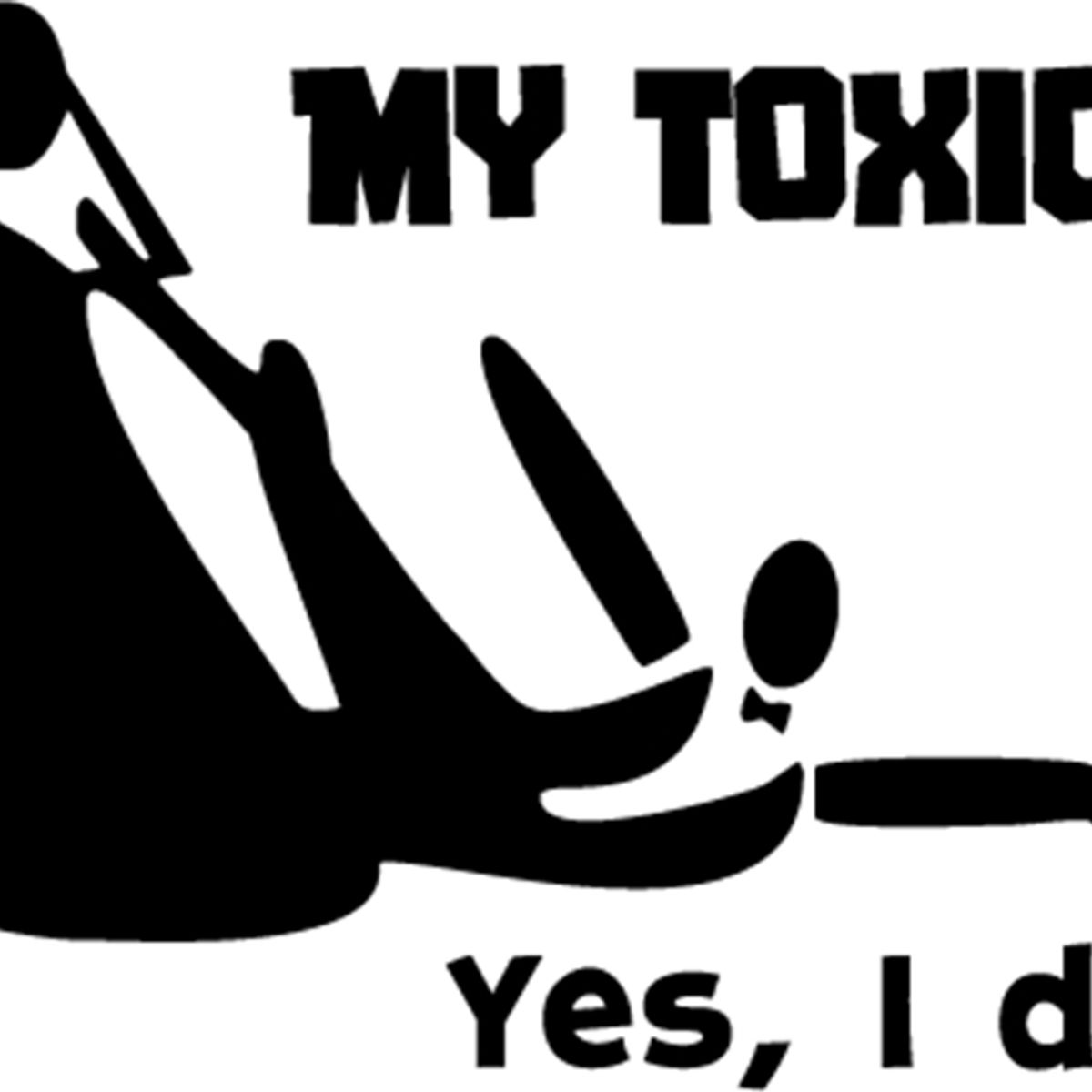 GENERICO - Sticker My Toxic Yes I Do Macabeo Tóxica Auto Camioneta Suv