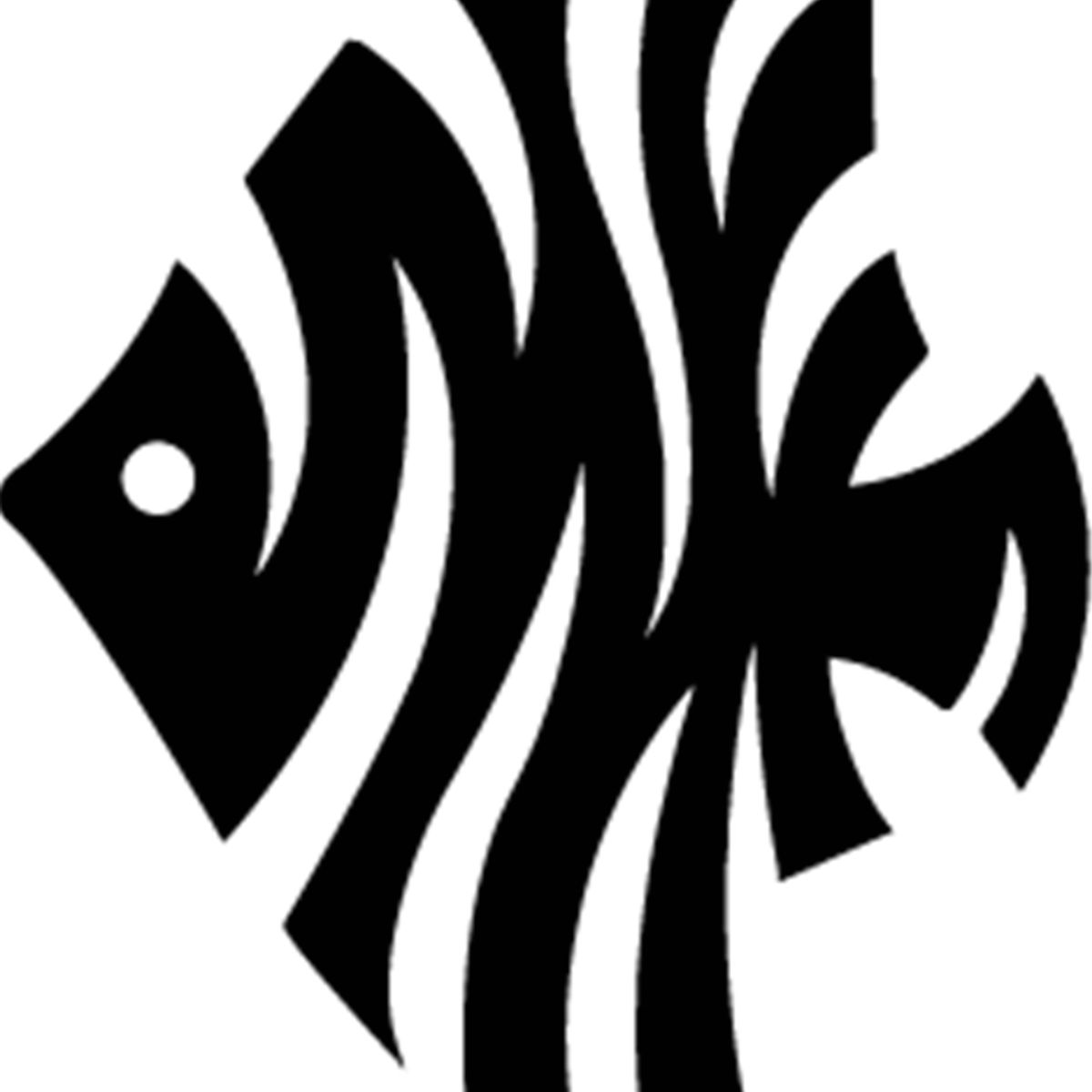 GENERICO - Sticker Tribal Tattoo Fish Pez Auto Camioneta