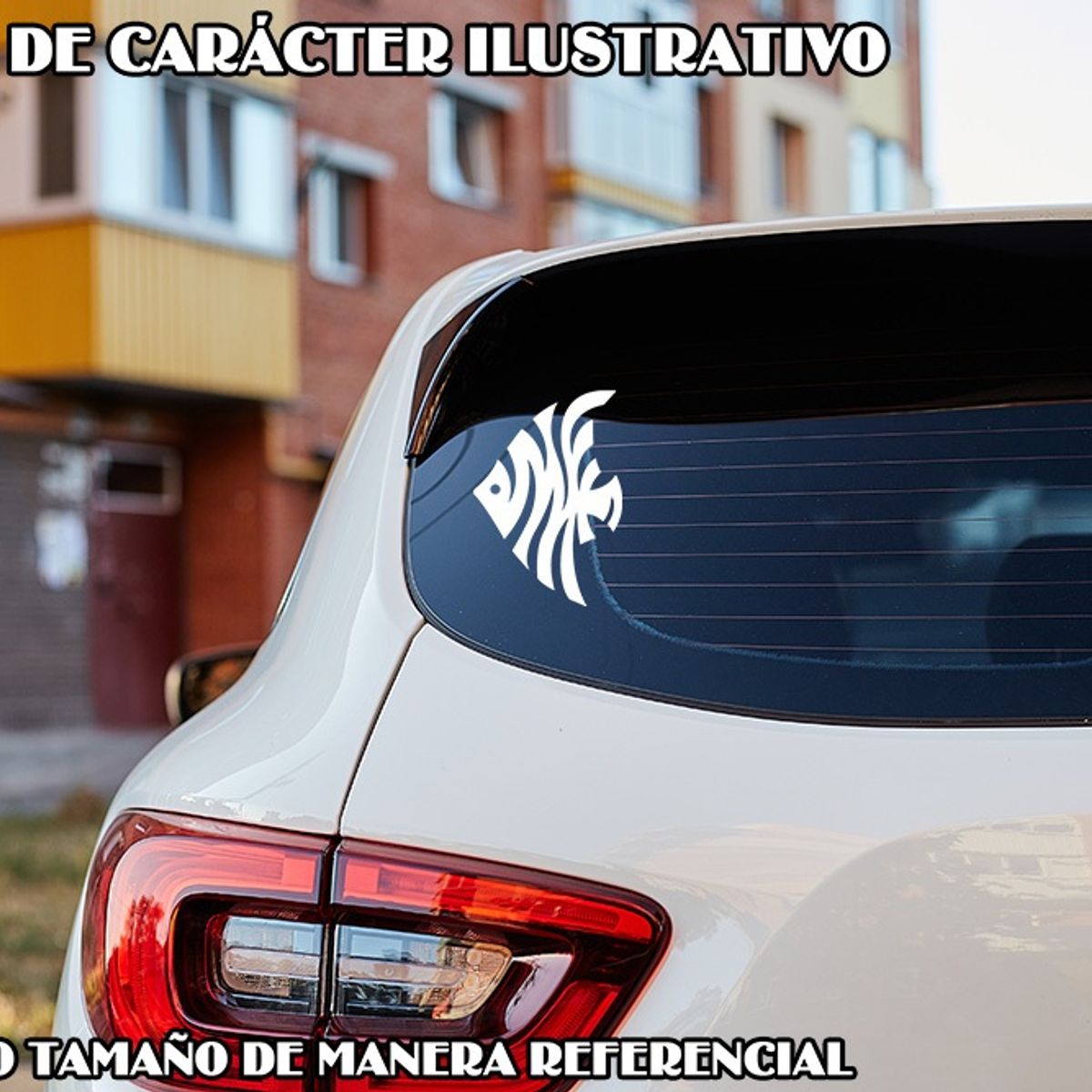 GENERICO - Sticker Tribal Tattoo Fish Pez Auto Camioneta