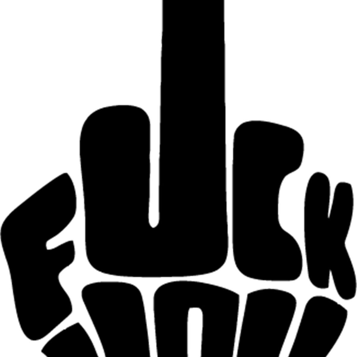 GENERICO - Sticker Hoyudo Fuck You Dedo Medio Cordial Auto Camioneta