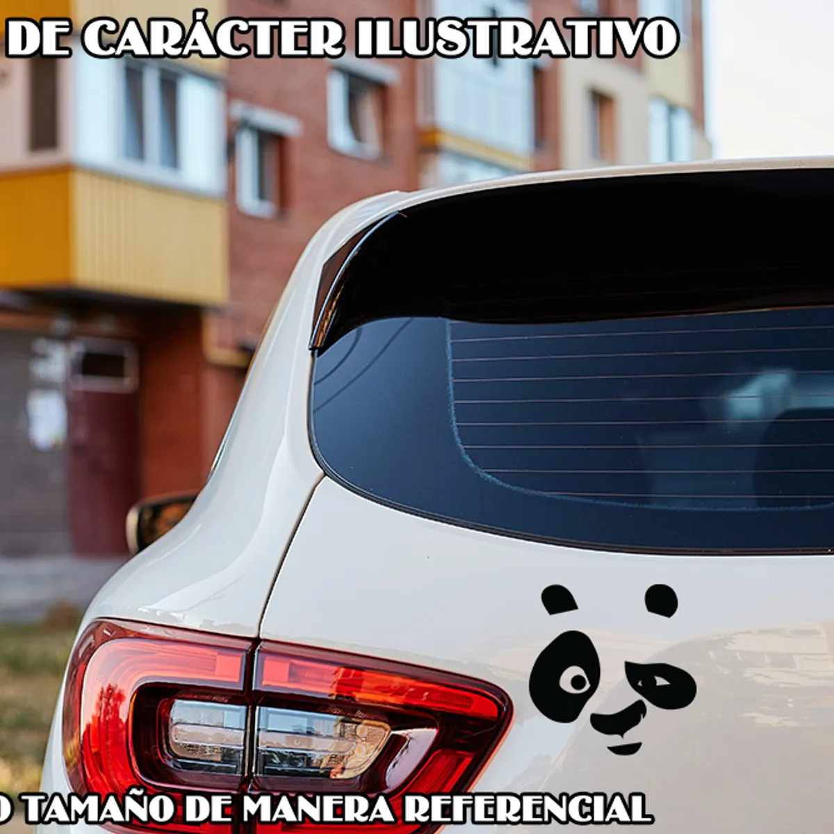 GENERICO - Sticker Kung Fu Panda Po Guiño Aers Auto Camioneta