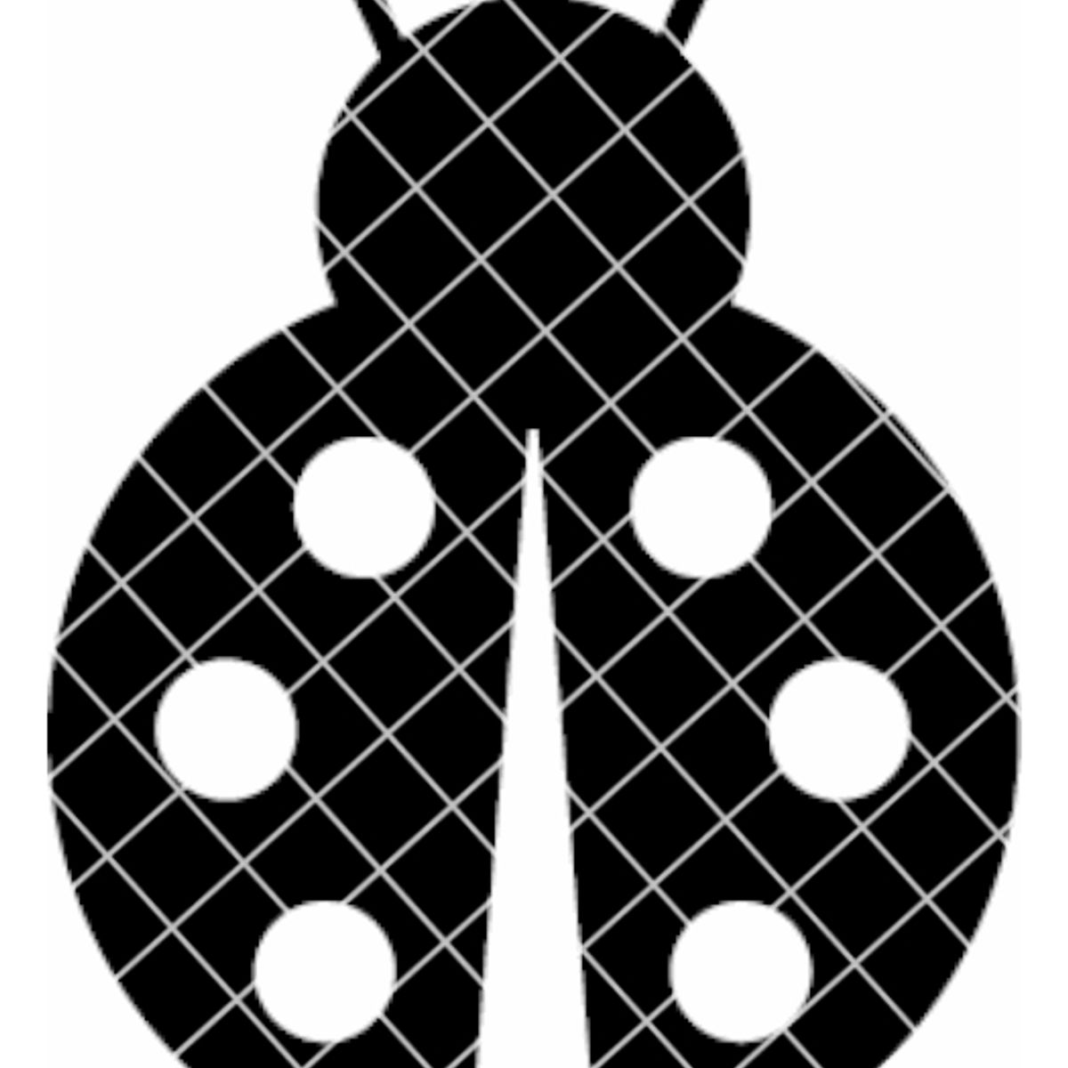 GENERICO - Sticker Mariquita Chinita Lady Bug Suerte Éxito Auto