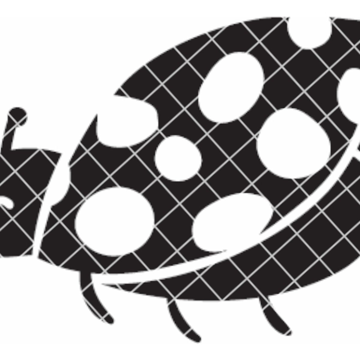 GENERICO - Sticker Mariquita Chinita Lady Bug Suerte Éxito Auto