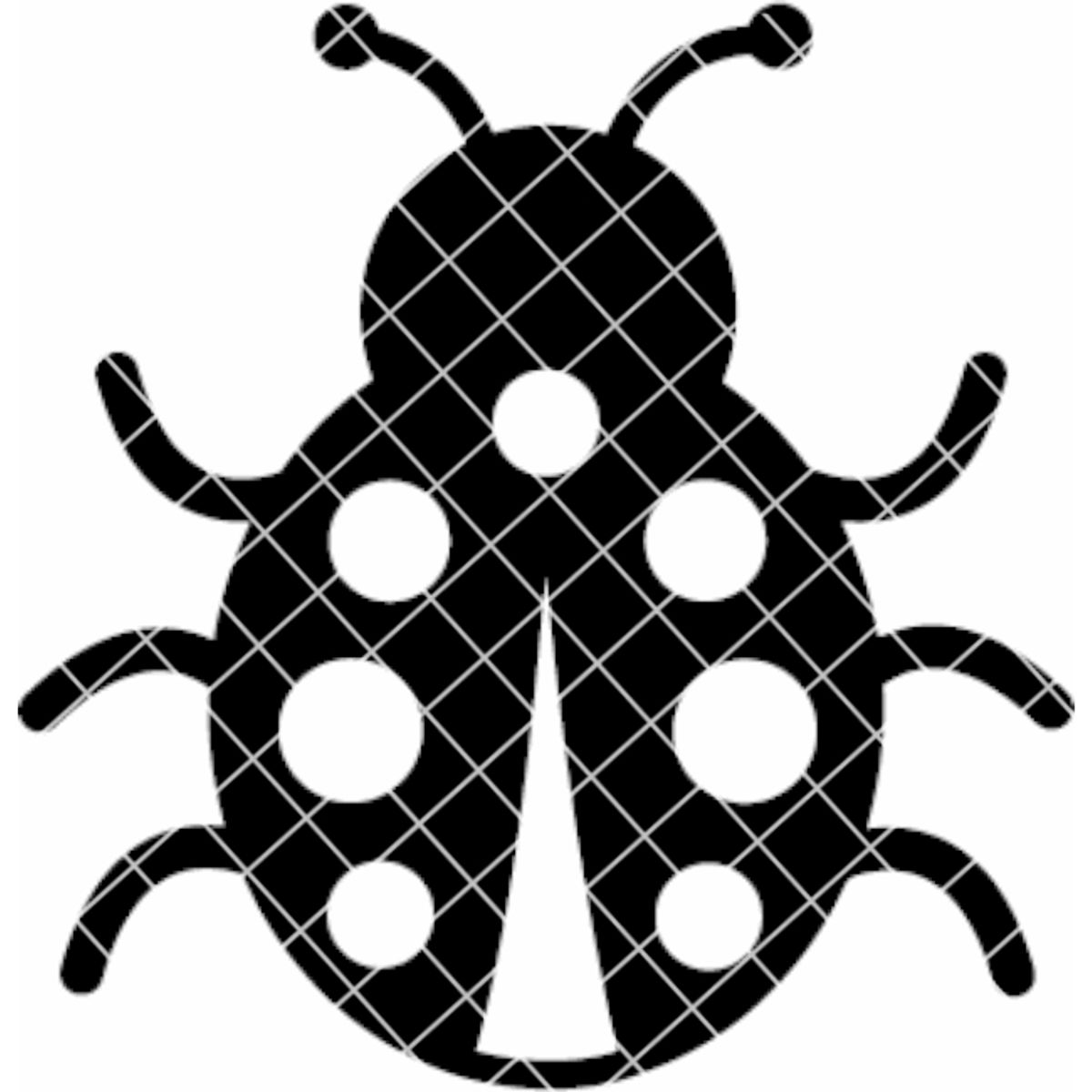 GENERICO - Sticker Mariquita Chinita Lady Bug Suerte Éxito Auto