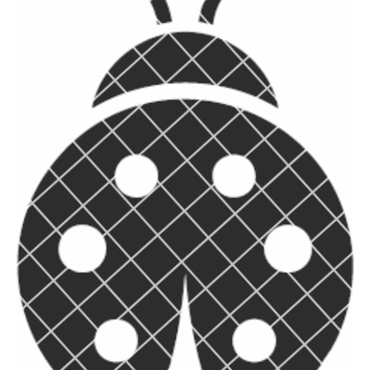 GENERICO - Sticker Mariquita Chinita Lady Bug Suerte Éxito Auto