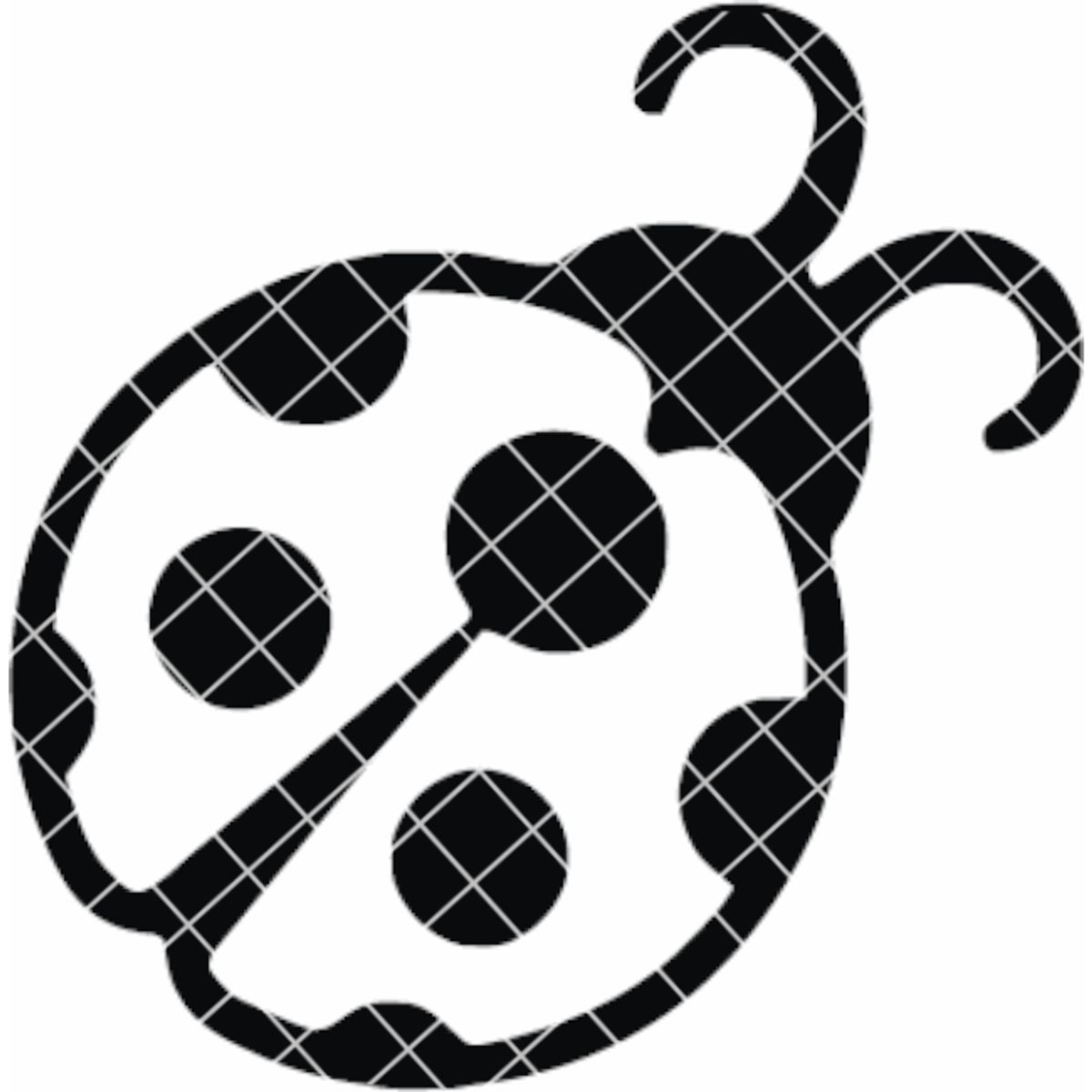 GENERICO - Sticker Mariquita Chinita Lady Bug Suerte Éxito Auto