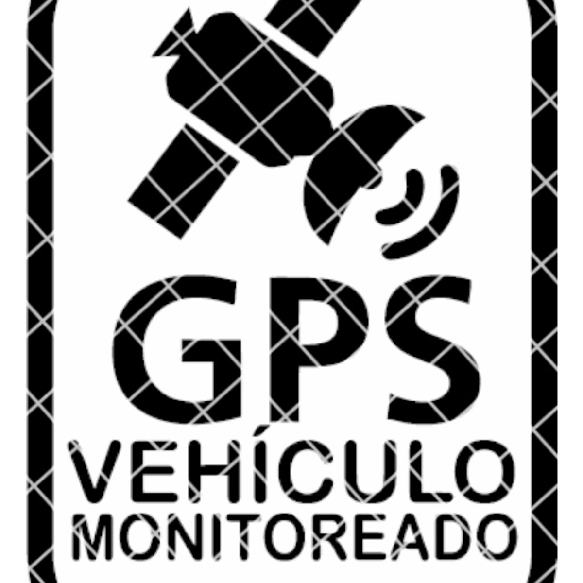 GENERICO - Sticker Gps Vehículo Monitoreado Rastreo Satelital Par